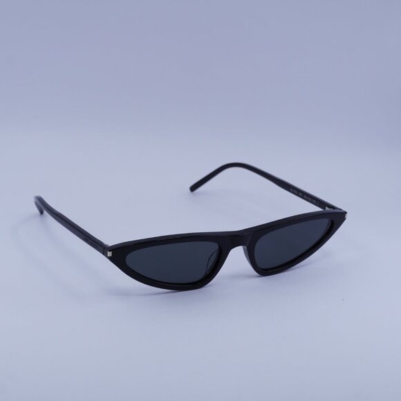 Saint Laurent SL703 001 Sunglasses Black Cat Eye Frame, Black Lenses - Picture 8 of 13